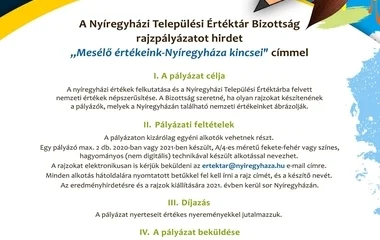  Rajzpályázatot hirdetett a Nyíregyházi Települési Értéktár Bizottság