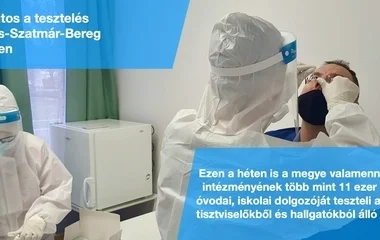 Örömmel veszik megyénk pedagógusai a szervezett covid-tesztelést