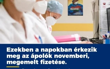 A napokban érkezik meg az ápolók megemelt bére