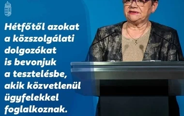 Elindult a kormányhivatalok és járási hivatalok dolgozóinak tesztelése