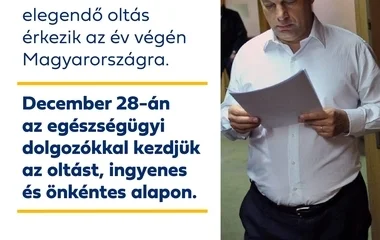 A két ünnep között kezdődhetnek az első oltások