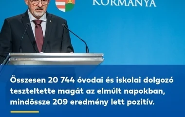 A hétvégi gyorsteszteken a pedagógusok egy százaléka volt pozitív