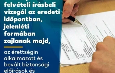 Nincs változás a középfokú felvételik menetében