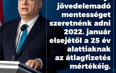 2022-től jövedelemadó-mentességet kapnak a 25 év alattiak