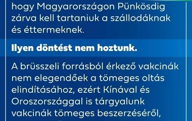 Nem kell pünkösdig zárva tartaniuk a szállodáknak és az éttermeknek