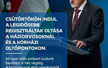 Csütörtökön kezdődik a legidősebbek oltása