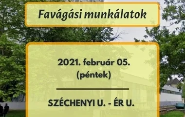  Favágási munkálatok a Széchenyi utca – Ér utca találkozásánál 