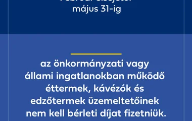 Mentesülnek a bérleti díj megfizetése alól az éttermek is