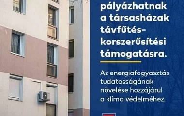 Már lehet pályázni a társasházak távfűtés-korszerűsítési programjára