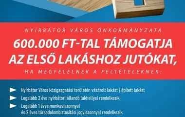 Támogatják az első lakáshoz jutókat Nyírbátorban