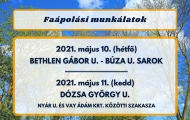 Faápolási munkálatok városunkban