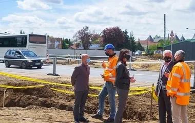 Gőzerővel zajlik a munka a Kállói úti körforgalom építésénél