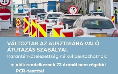 Ausztria enyhített a beutazási korlátozásokon