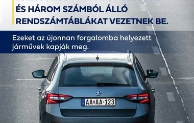 Jövő nyártól új rendszámokkal találkozhatunk