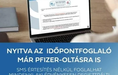 Folyamatosan nyitva van az online időpontfoglaló