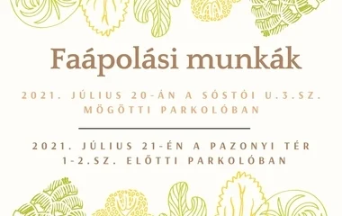 Faápolási munkálatokat végez a NYÍRVV