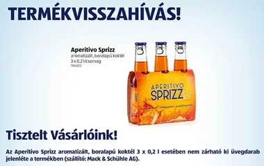 Koktélt hív vissza az Aldi