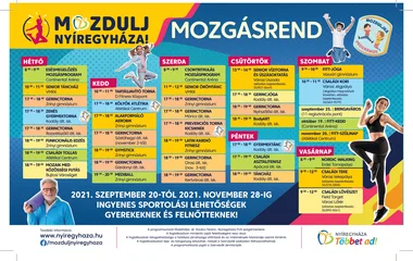 Várják a sportolni vágyókat a Mozdulj Nyíregyháza! őszi programjai