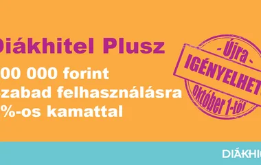 Péntektől újra igényelhető a Diákhitel Plusz