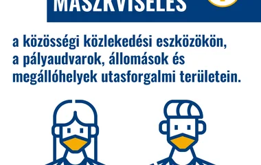 Hétfőtől kötelező a maszk viselése a vonatokon, buszokon, az állomásokon és megállóhelyeken