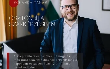 Már a második évfolyam kapja meg első ösztöndíját a szakképzésben