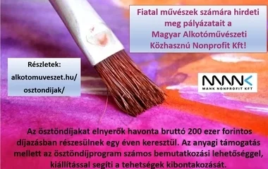 Pályázati lehetőségeket hirdetnek fiatal művészeknek