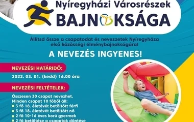 Megszervezik a városrészek Bajnokságát Nyíregyházán