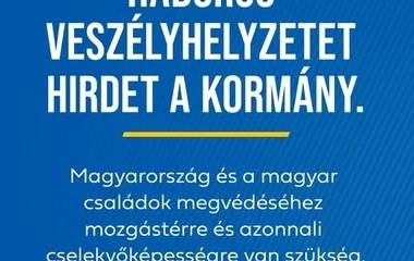 Kihirdette a háborús veszélyhelyzetet a kormány