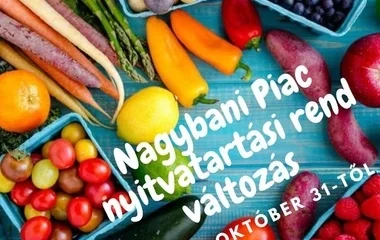 Változik a Tokaji úti Nagybani piac nyitvatartási rendje  