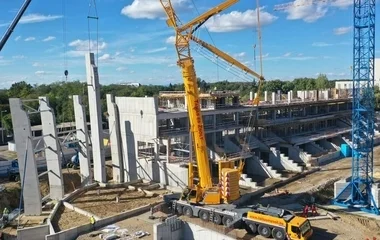 Jó ütemben halad a nyíregyházi stadion építése