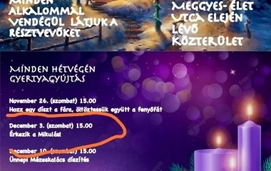 Adventi programokkal várják Oroson is a városrész lakóit