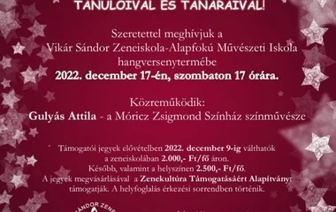 Jótékonysági koncert a Vikárban