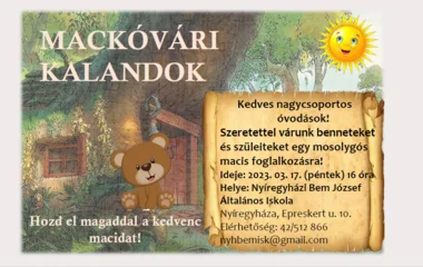 Mackóvári kalandok lesznek a Bemben