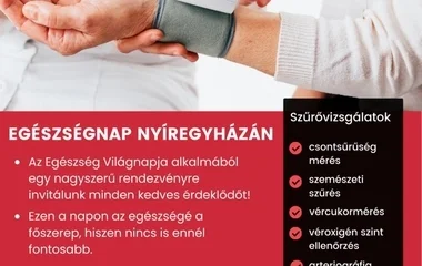 Egészségnap lesz Nyíregyházán 