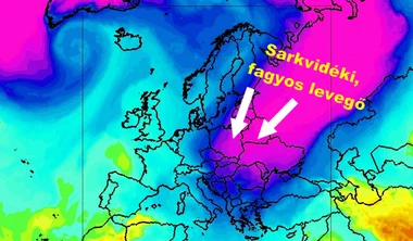 Hétvégére sarkvidéki eredetű légtömeg érkezik