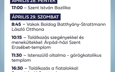 Ma délelőtt ékezik hazánkba a katolikus egyházfő