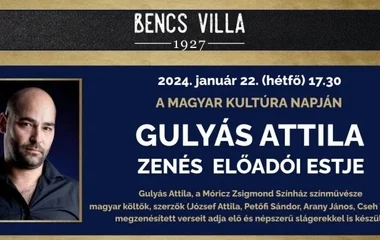 Gulyás Attila zenés estje a Bencs villában