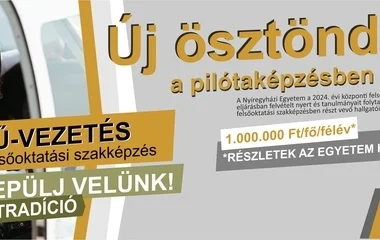 Ösztöndíjat kapnak a pilótaképzésben tanulók 