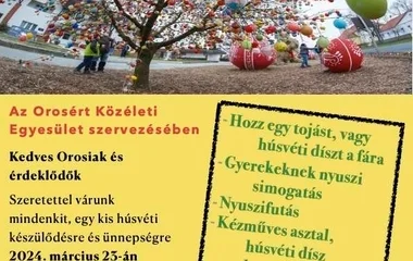 Oros már szombaton húsvéti díszbe öltözik