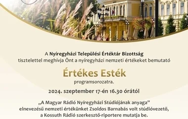 Újra Értékes Esték Nyíregyházán