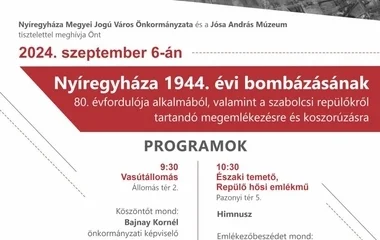 Nyíregyháza bombázására emlékeznek