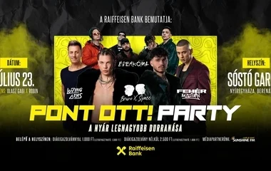 Idén is lesz országos pontváró Pont Ott! Party Nyíregyházán