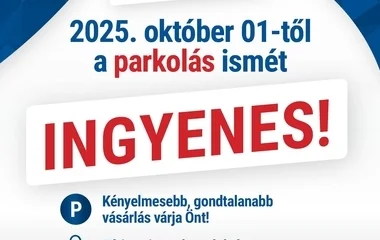 Nem várt fordulat: megszűnik a fizetős parkolás a debreceni Malomparkban!